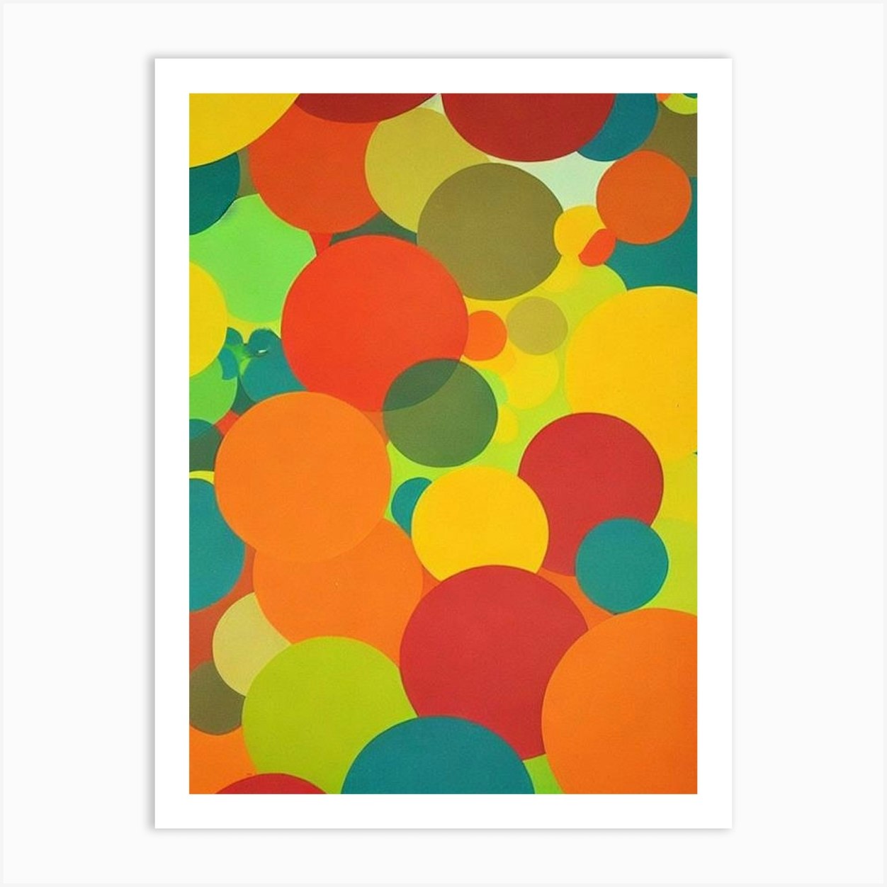 Abstract Circles Art Print by House Of Abstract Fy