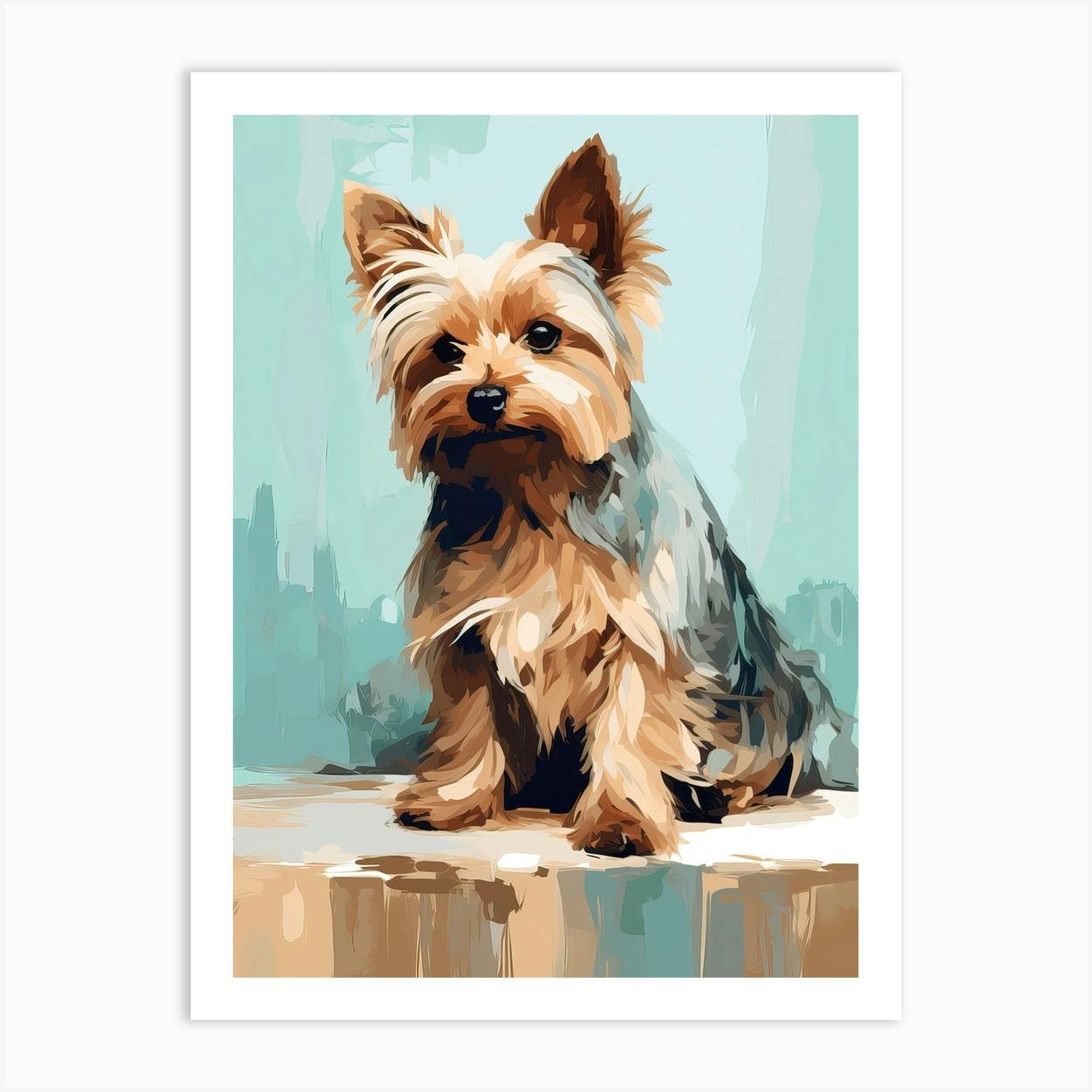 Yorkie artwork hot sale