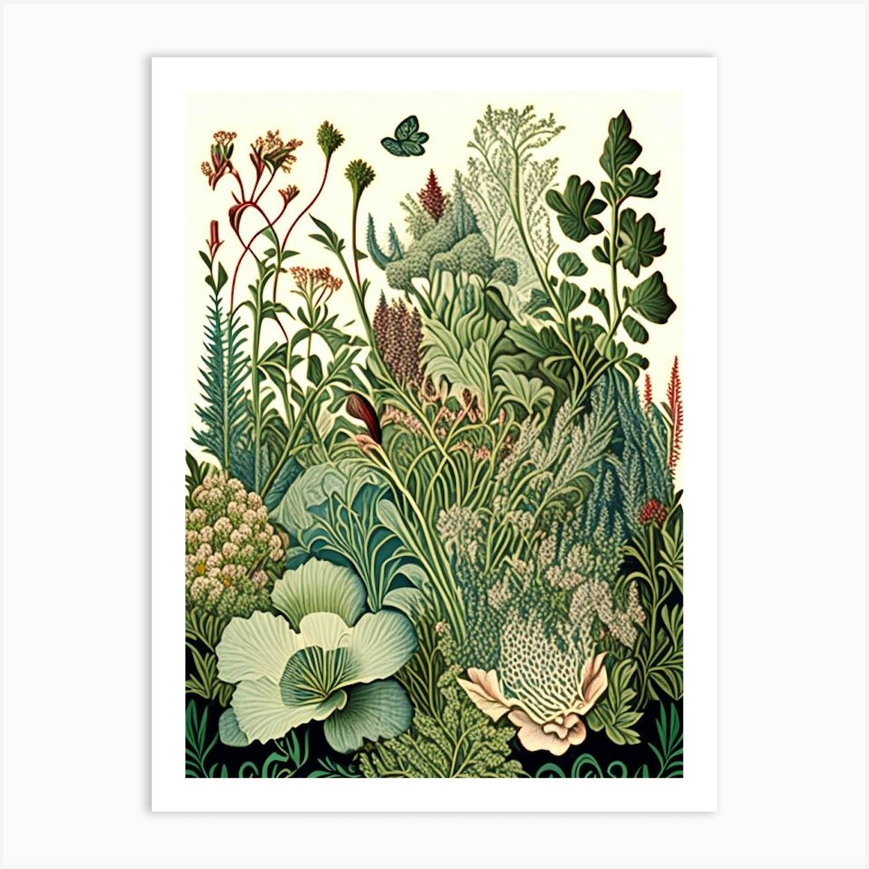 Giardino Botanico Alpino Di Pietra Corva, Italy Vintage Botanical Art ...