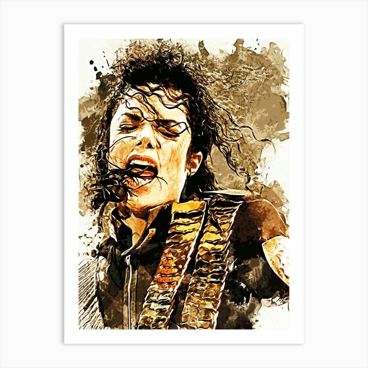 Michael Jackson king of pop music 36 Art Print