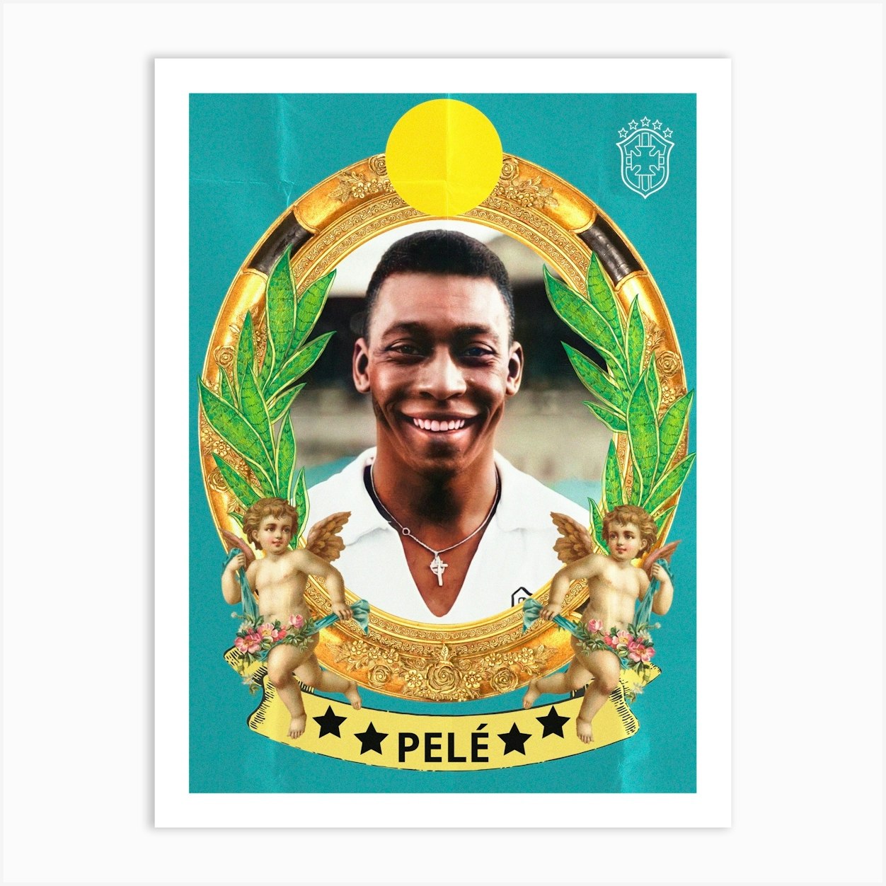 Pele player soccer Art Print by edsonramosart - Fy