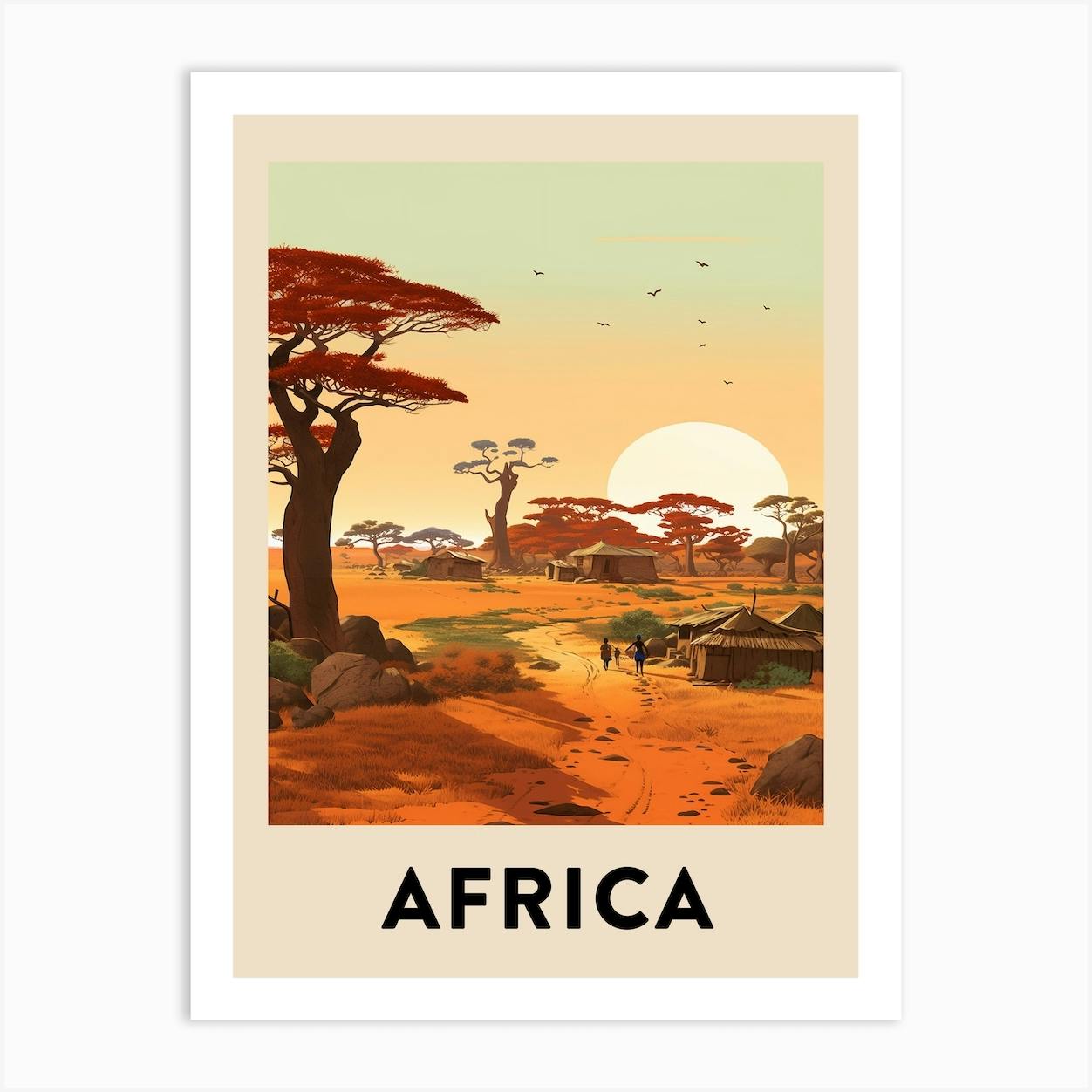 Vintage Travel Poster Africa 8 Art Print By Travel Poster Collection - Fy