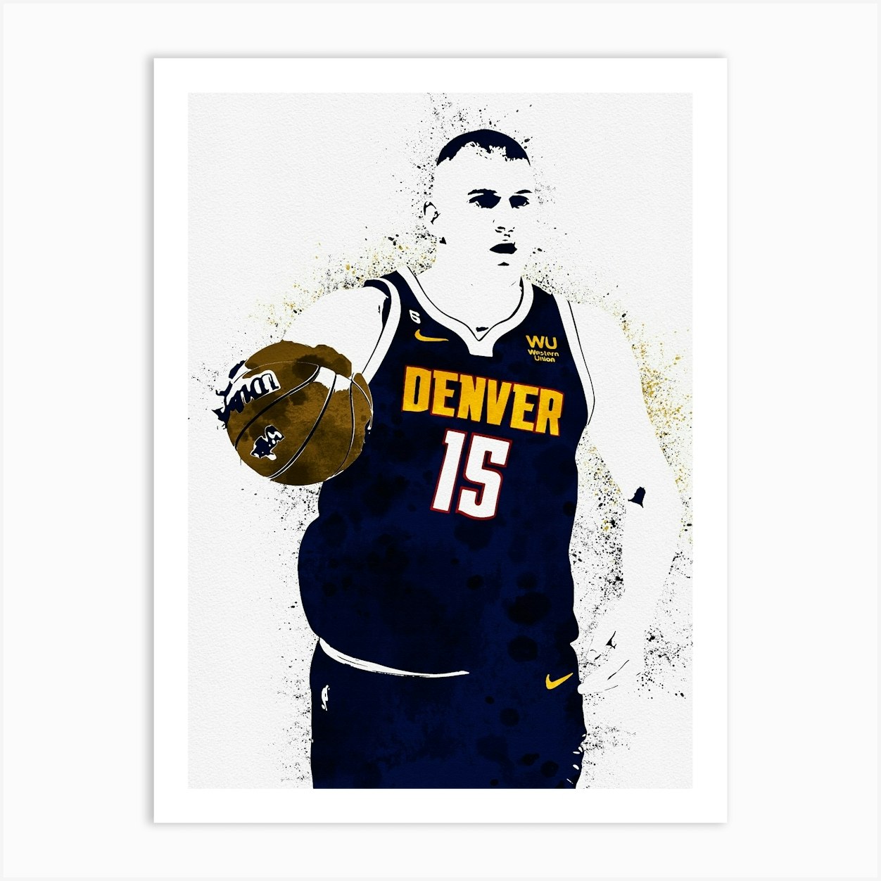 Nikola Jokic Art Print by DoubleT - Fy