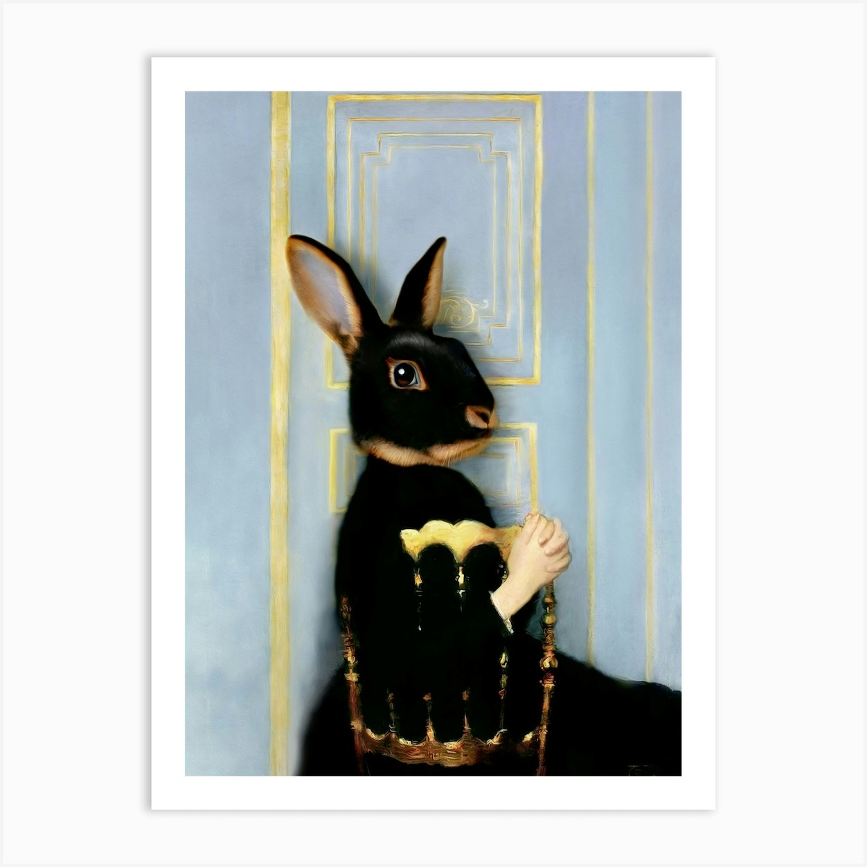 Kira The Rex Rabbit Pet Portraits Art Print by l'Animorphe - Lanimorphe ...