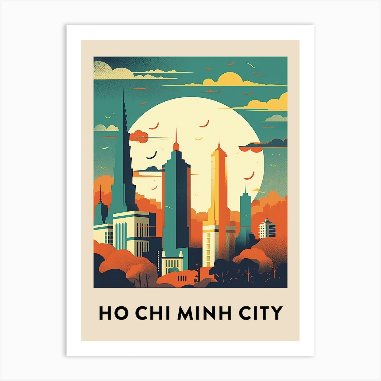 Ho Chi Minh City 4 Art Print by Travel Poster Collection - Fy