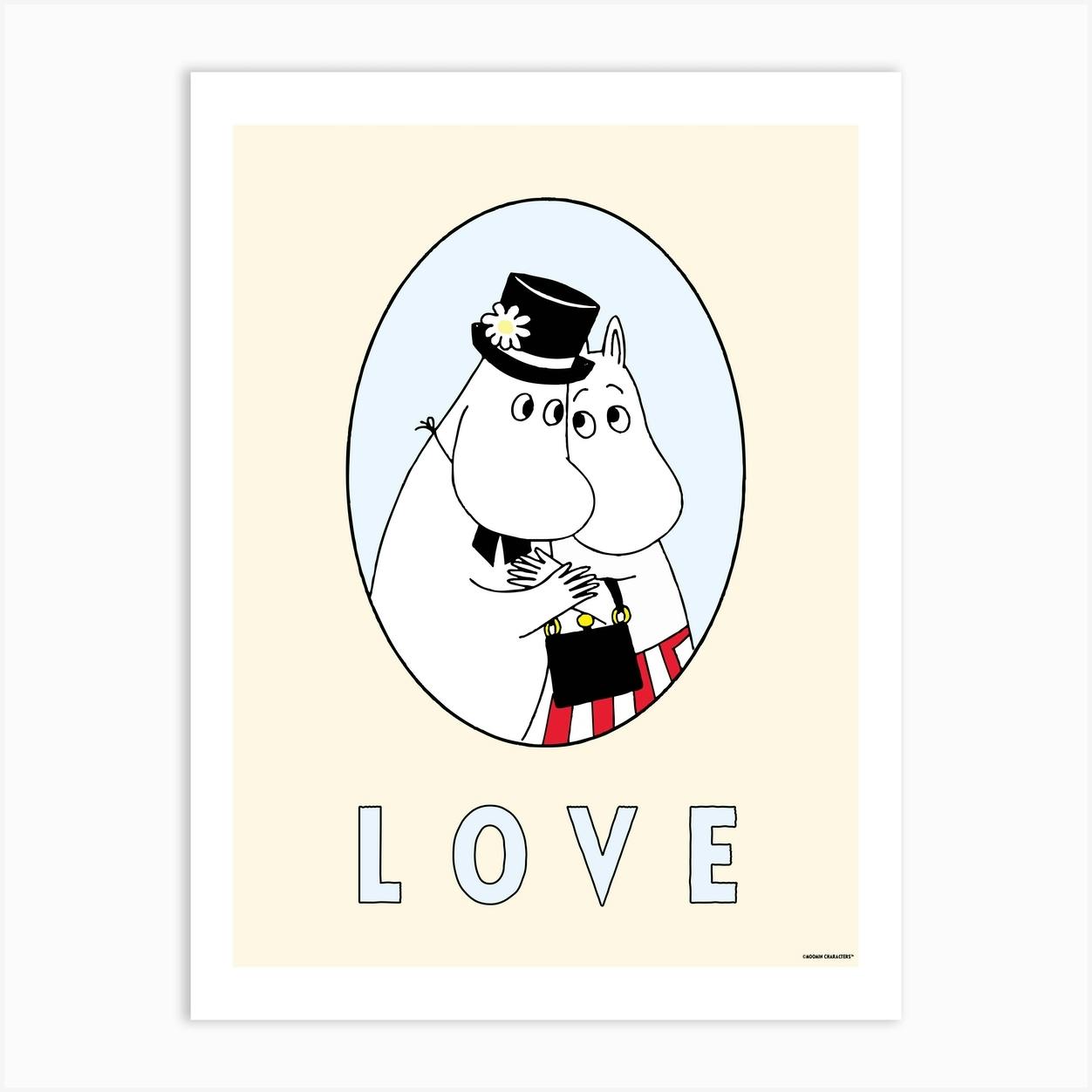 The Moomin Collection Love Art Print