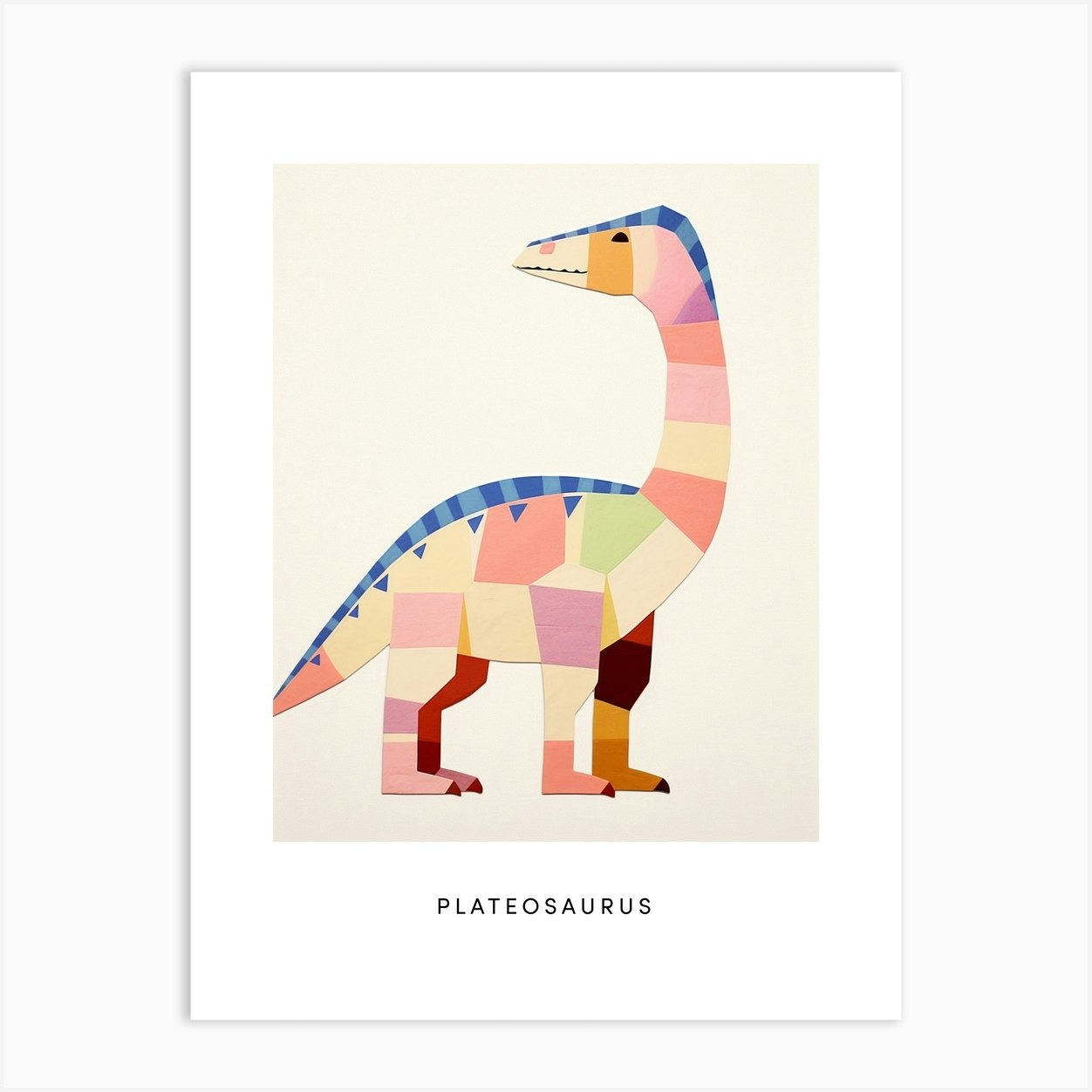 Nursery Dinosaur Art Plateosaurus 1 Poster Art Print by Scribble Studio ...