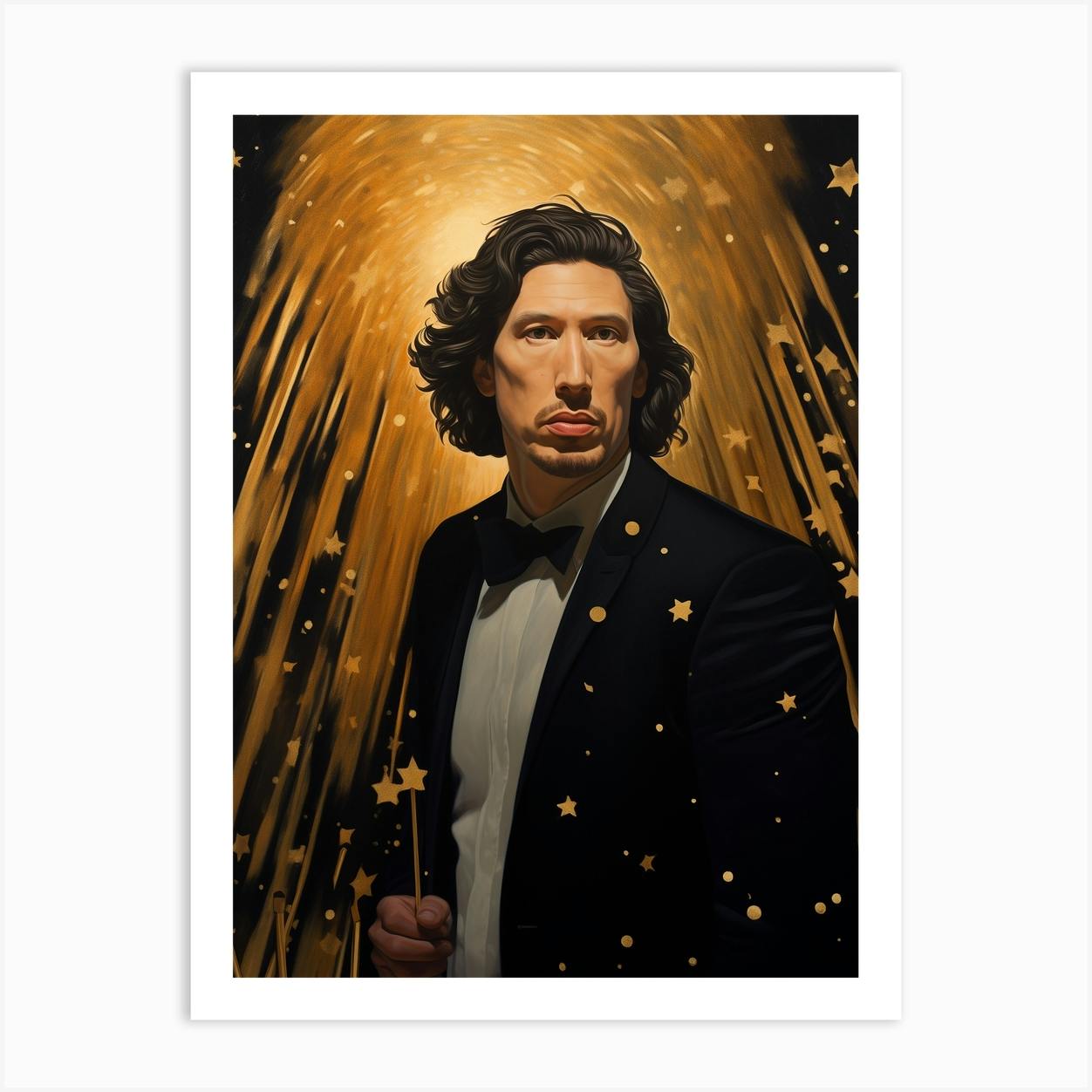 Adam Driver portrait deals framed