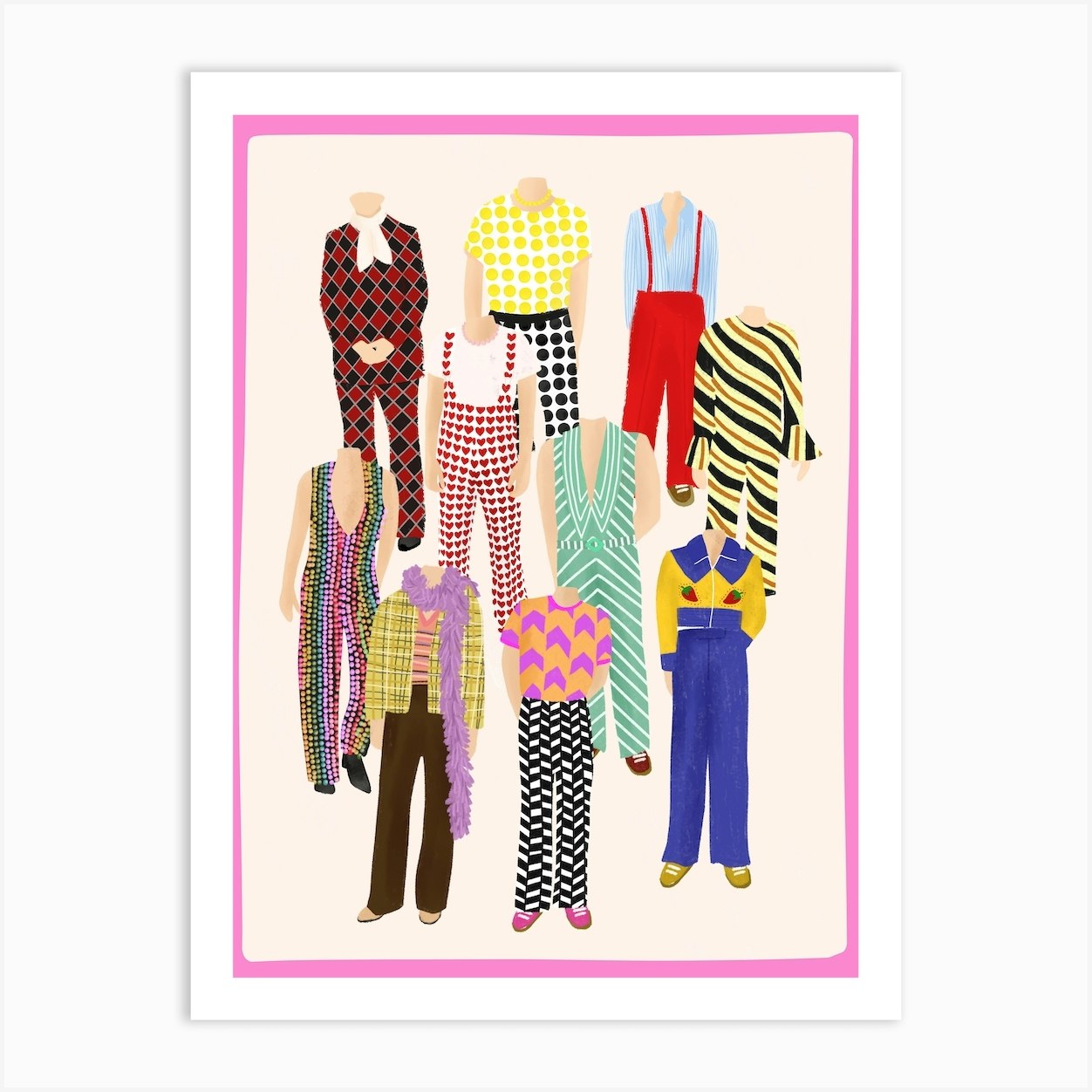 Harry Styles Outfits Art Print by Hollie Startup - Fy