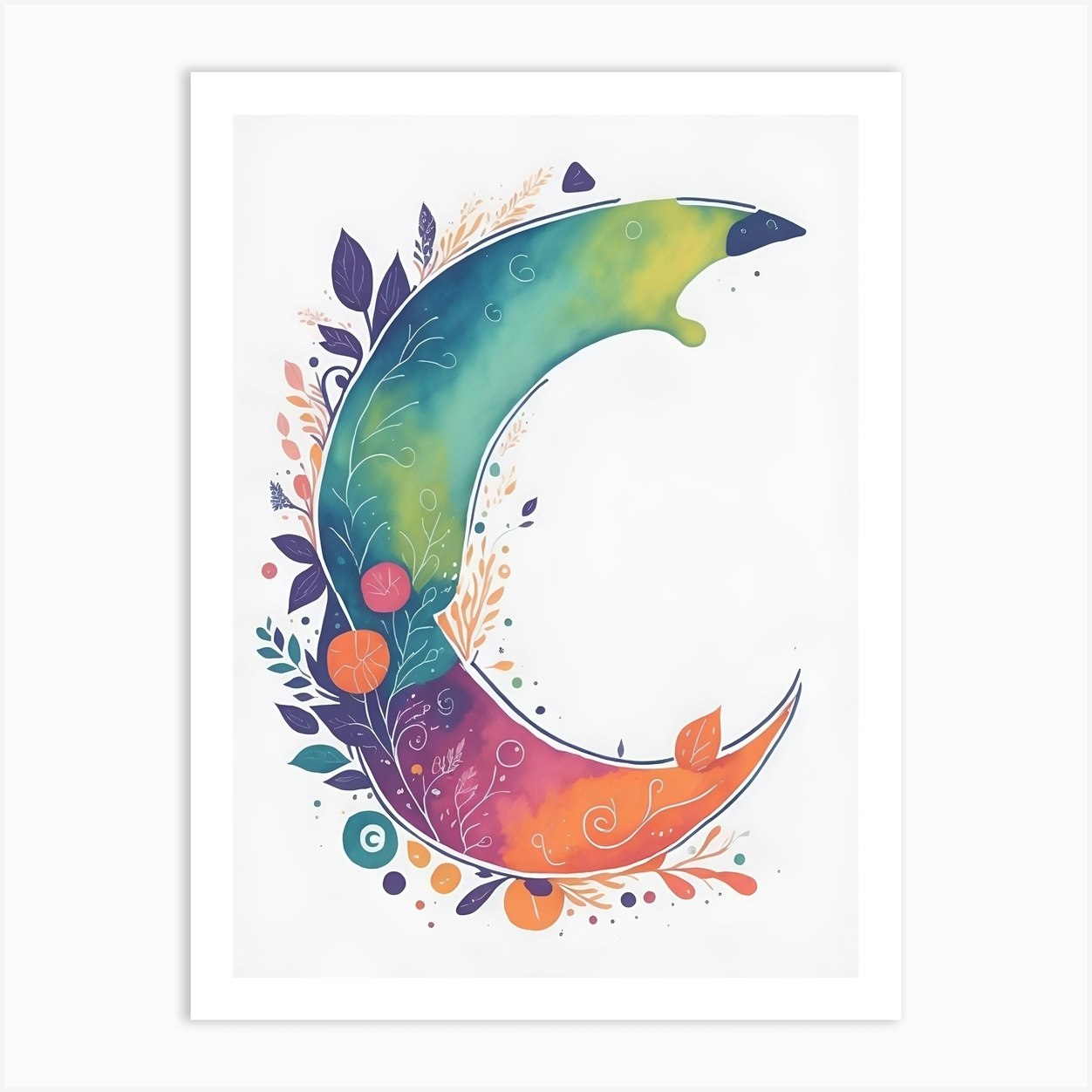 Colorful Letter C Illustration 29 Art Print by ThanhNguyen - Fy