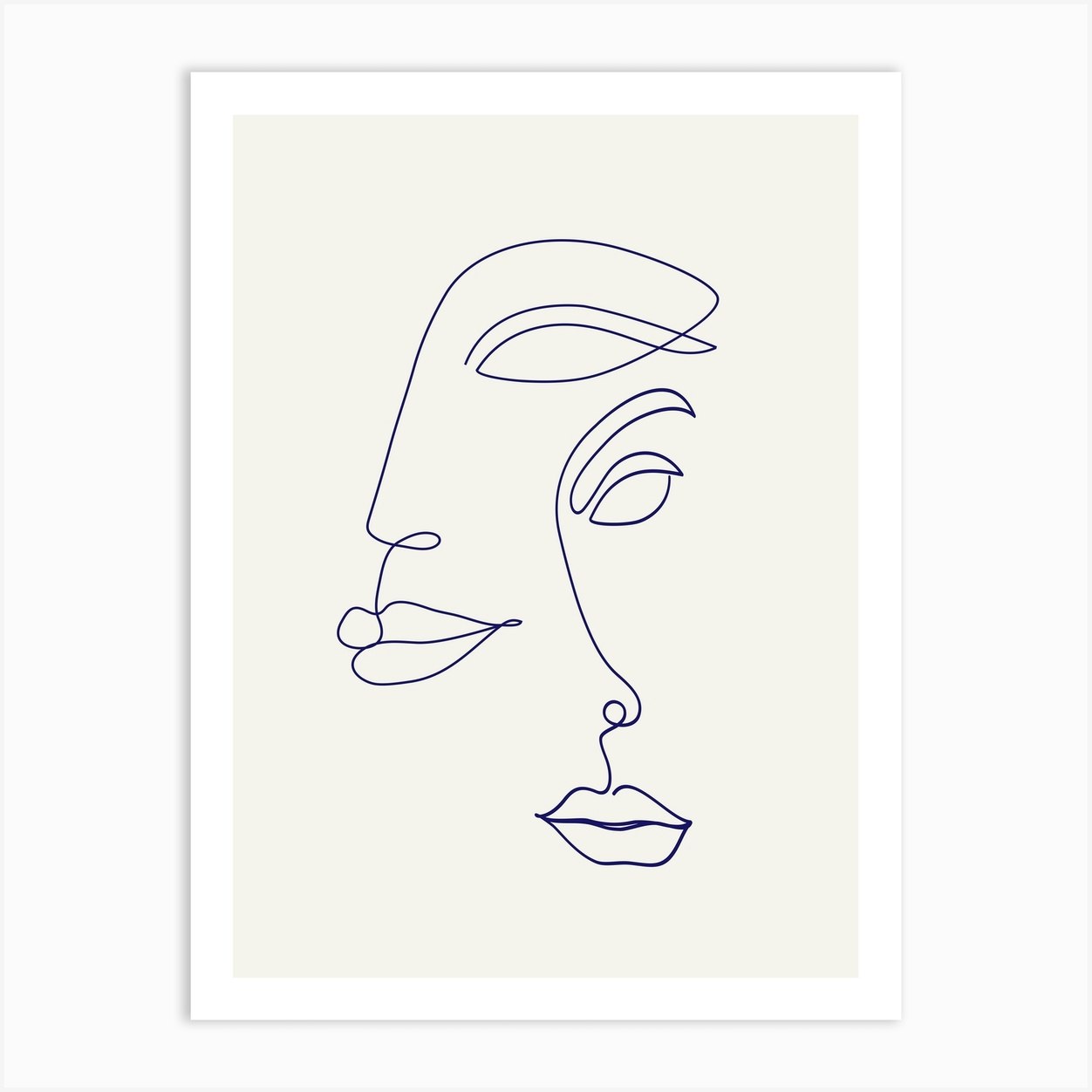 Two Faced Art Print by Flower Love Child - Fy