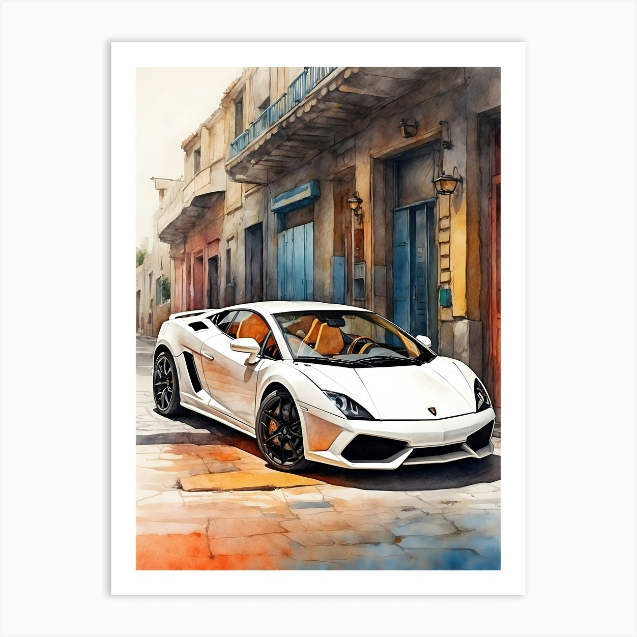 Lamborghini 6 Art Print By Ishwar Creation Fy 