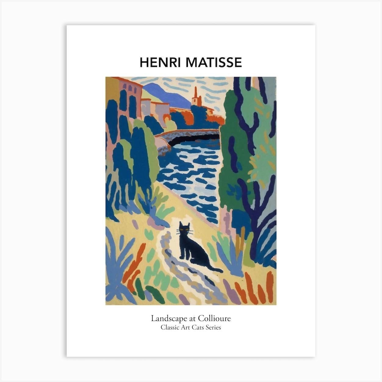 Henri Matisse Landscape At Collioure With A Cat Museum 2 Canvas Print ...