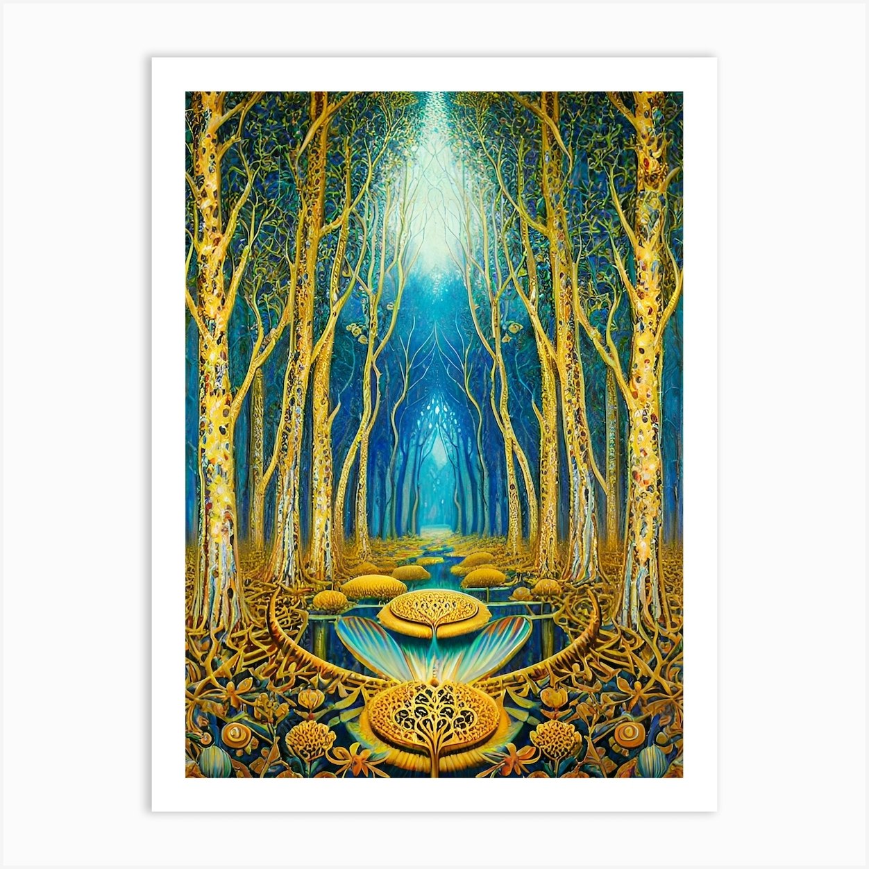 Forest Of Gold Art Print by Noctarian - Fy