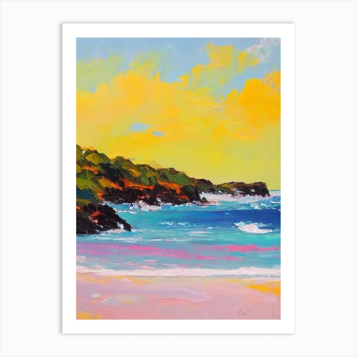 Shoal Bay East, Anguilla Bright Abstract Art Print by Sand & Surf ...