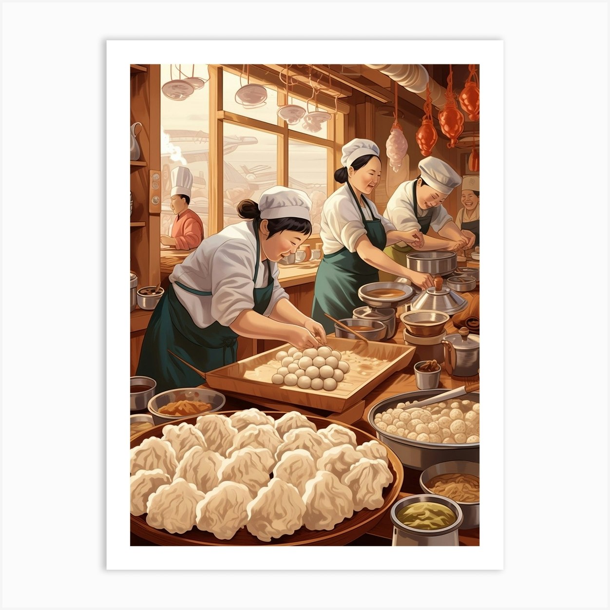 Dumpling Making Chinese New Year 10 Art Print By Chinese New Year Art Dumpling Making Chinese New Year 10 Art Print By Chinese New Year Art