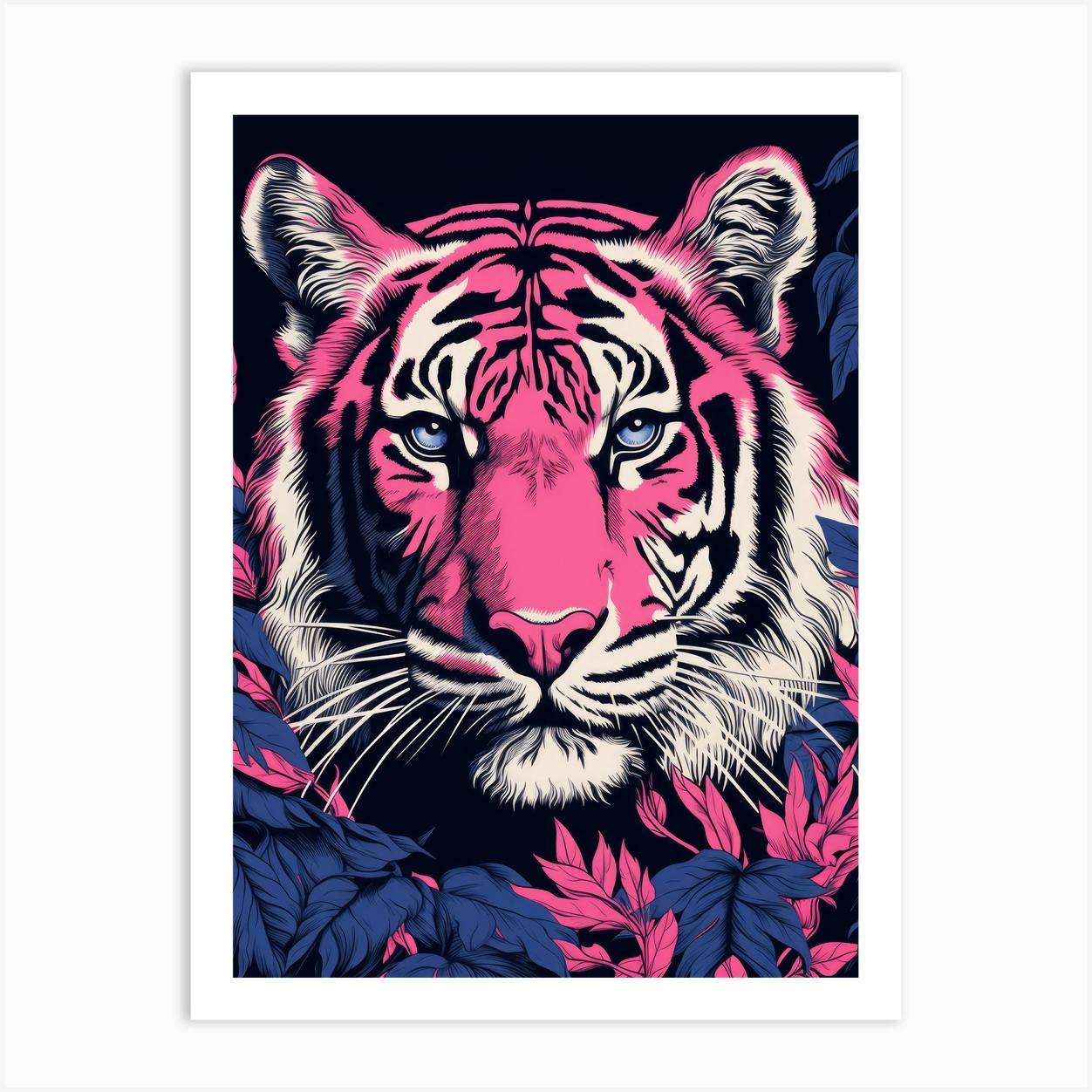 Pink Tiger 1 Art Print by anhphamkd93 Fy