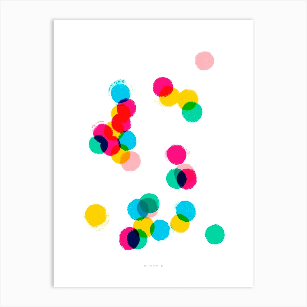 Confetti Art Print by Just Cool Design Fy