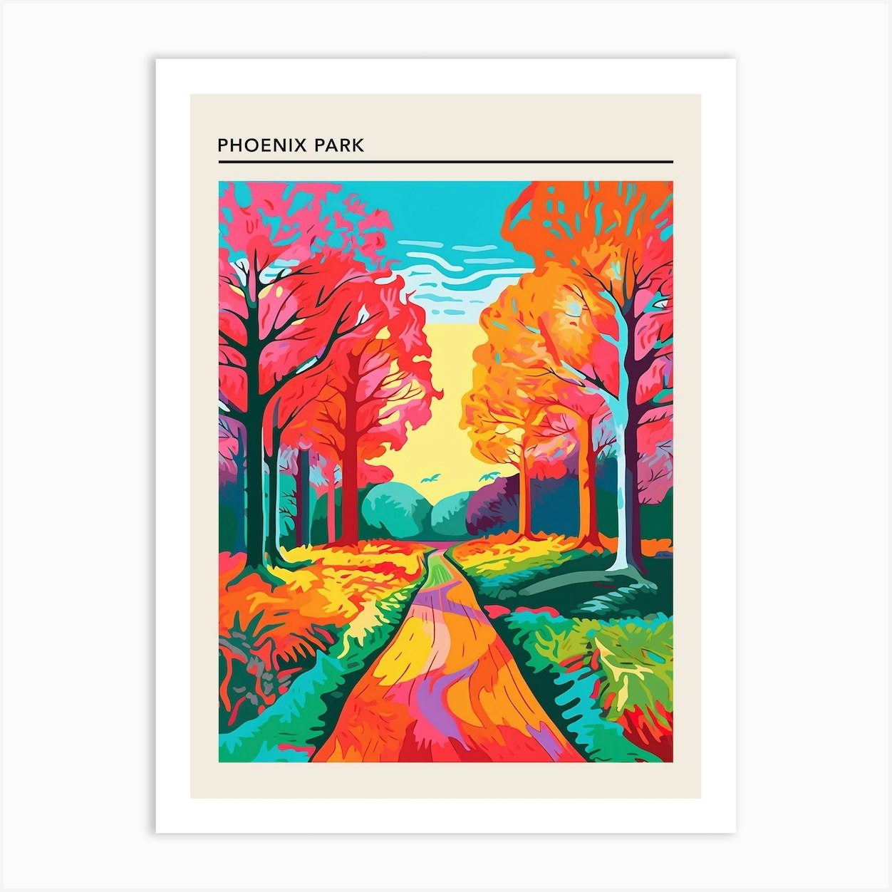 Phoenix Park Phoenix United States 4 Art Print by Travel Poster ...