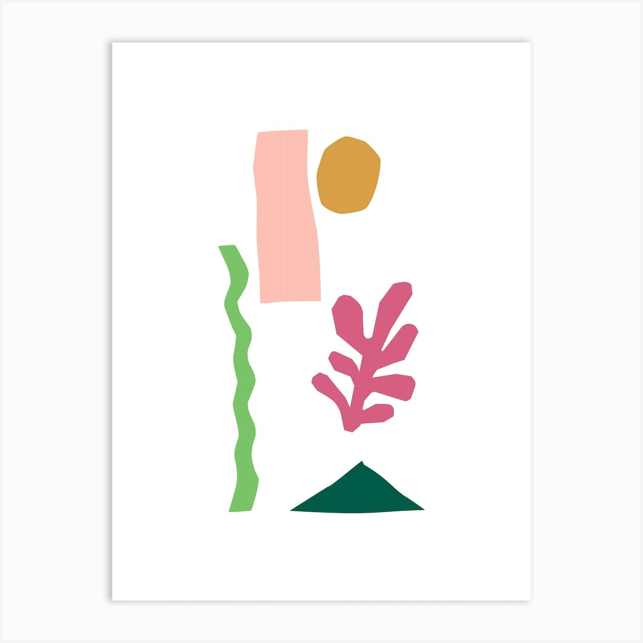 Cut Out Basic Desert Art Print by Mambo - Fy