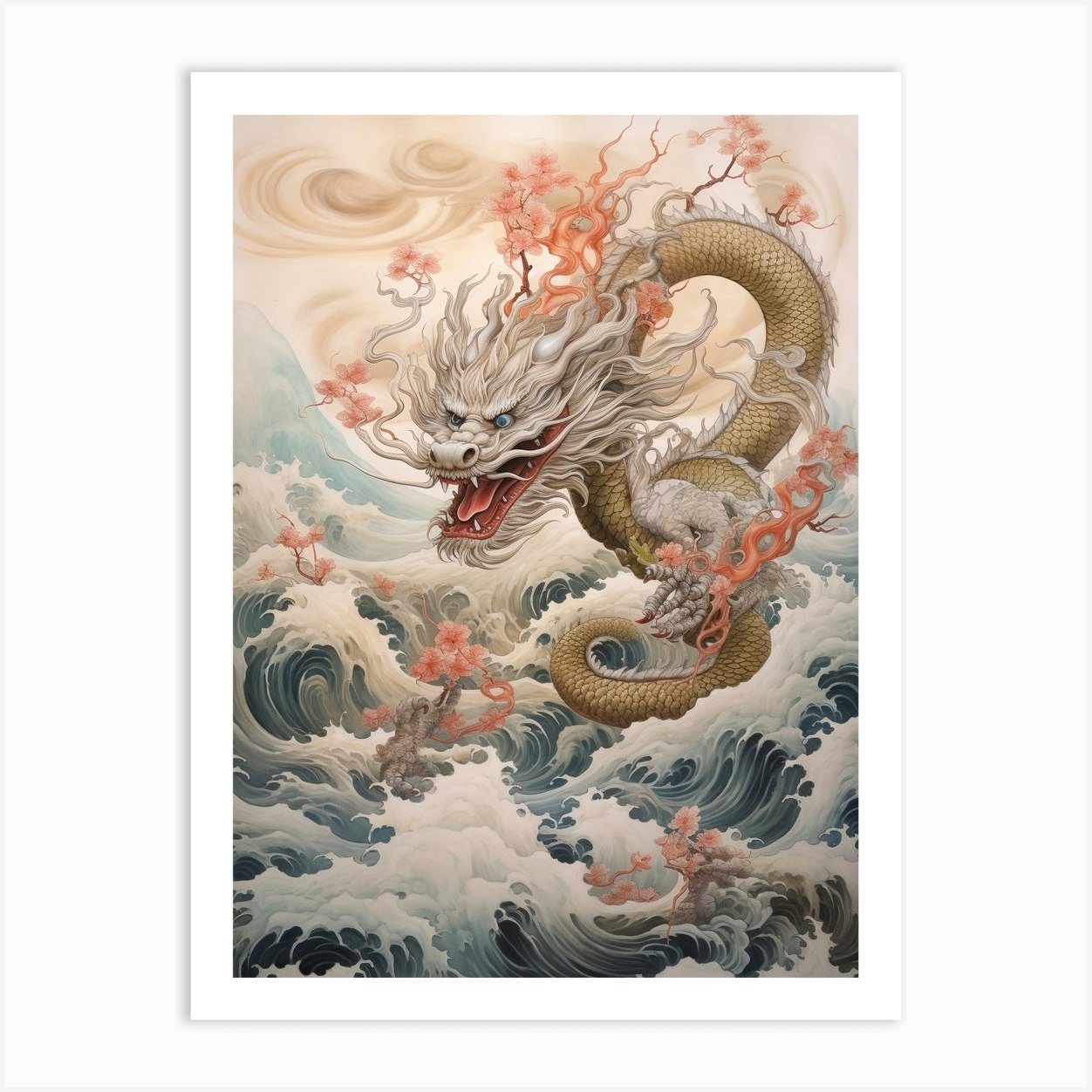 Dragon Traditional Chinese Style 4 Art Print by Chinese New Year Art ...