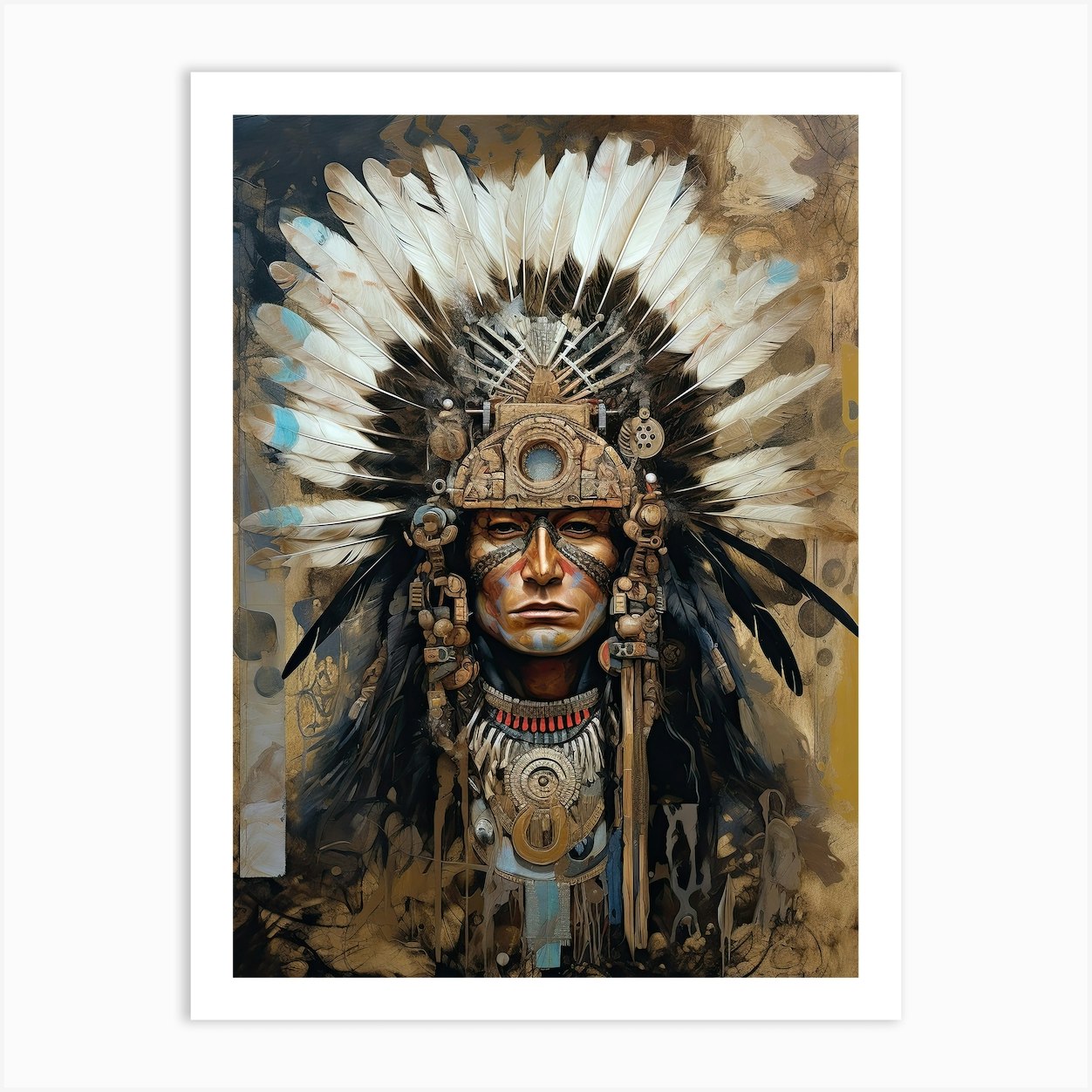 Spirit of the Tribe: Embracing Native American Heritage Art Print by ...