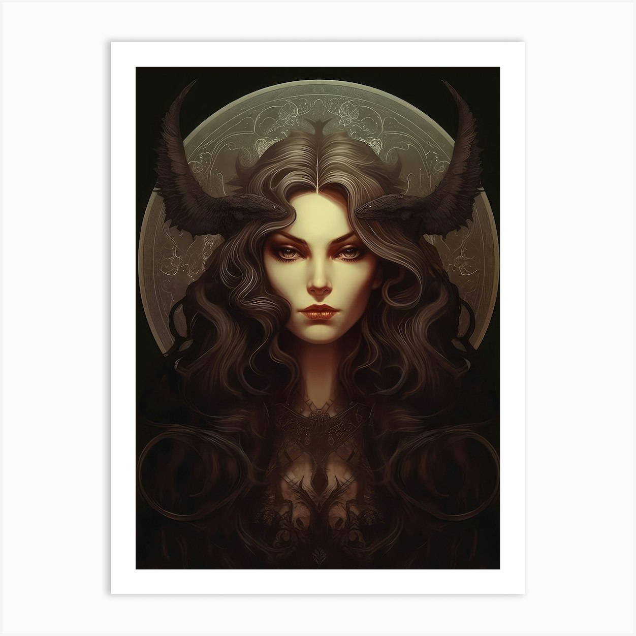 Lilith Jewish Mythology 1 Art Print by RosalisArt - Fy