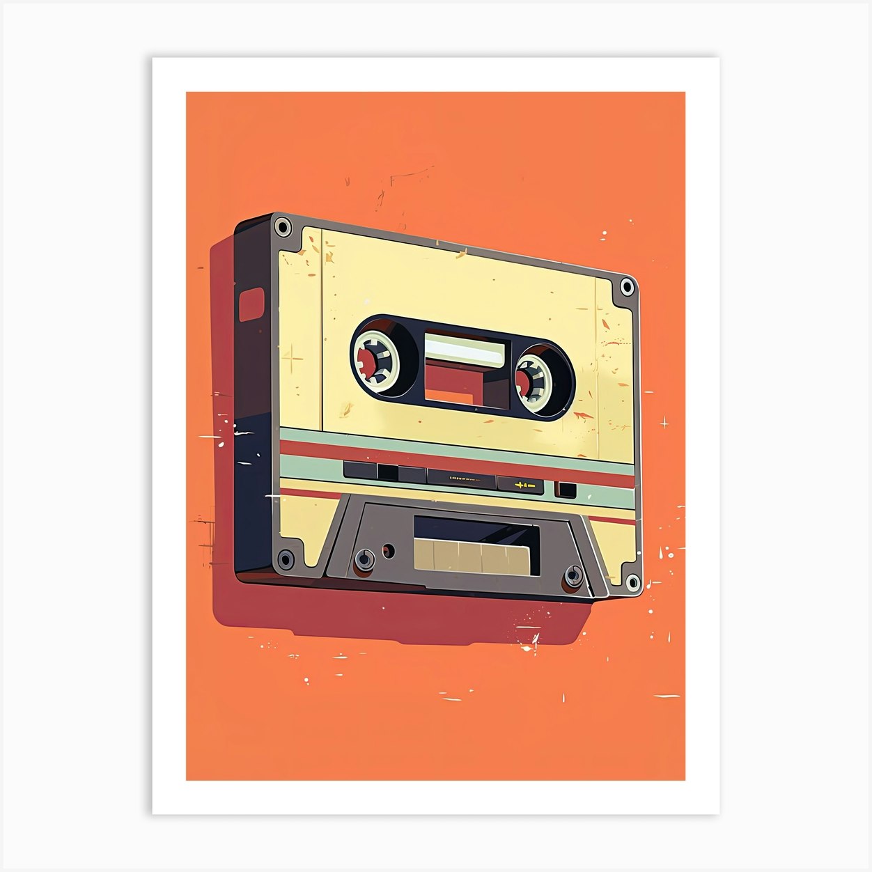 Cassette Tape Wall Art Art Print by Art-Syndicate - Fy