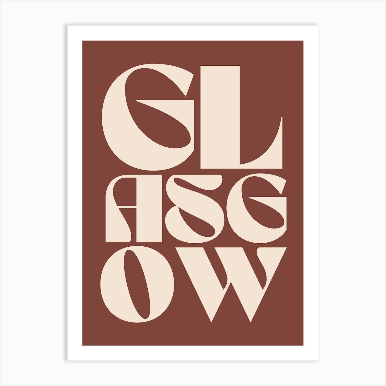 Glasgow Art Print by Alaina Creates Fy