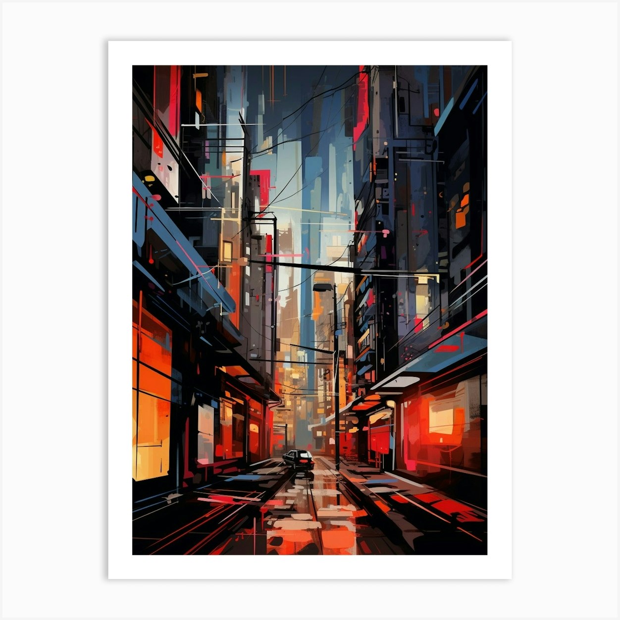 Urban Abstract Minimalist 1 Art Print by Abstract Art Expressions - Fy