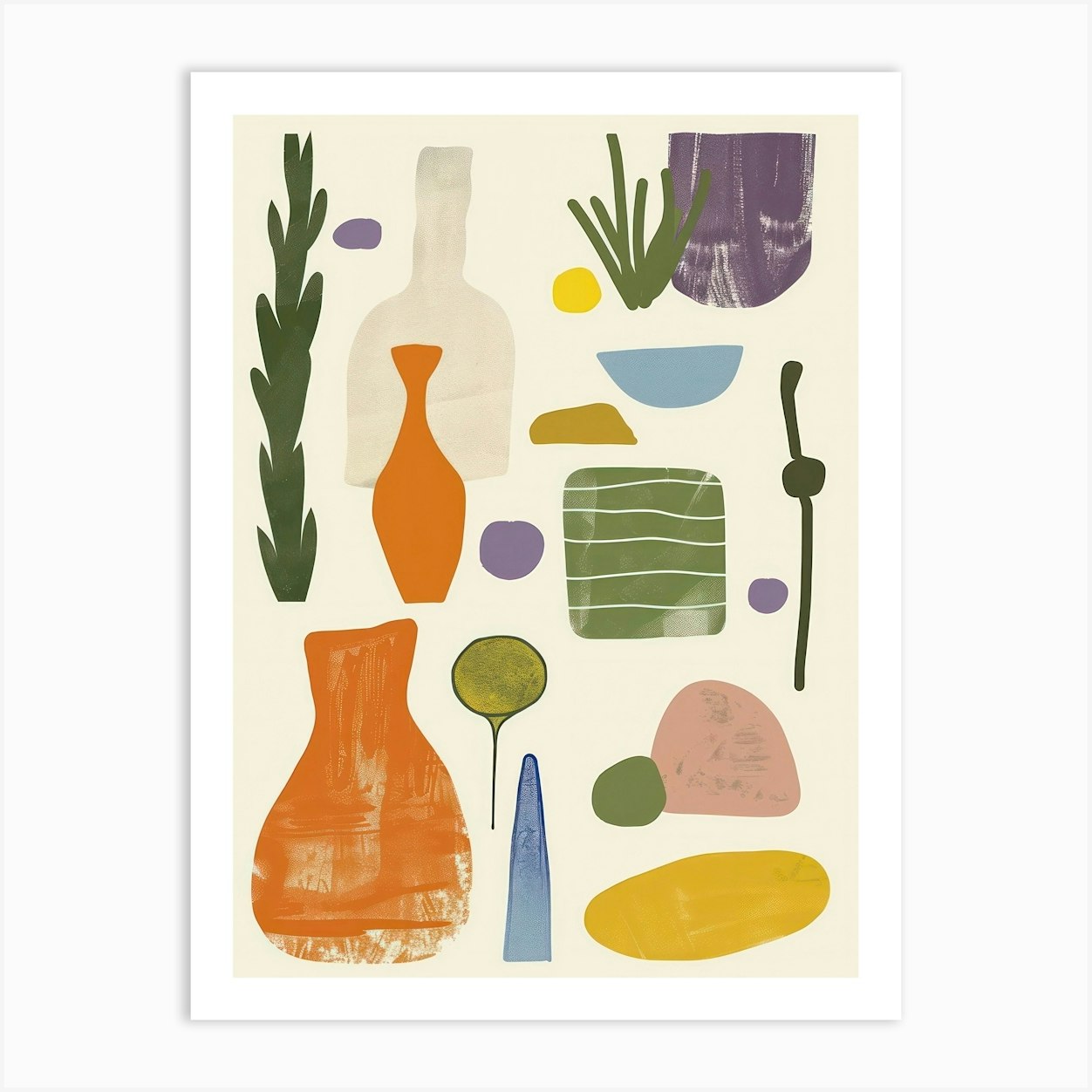 Abstract Objects Collection 7 Art Print by Abstract Art Expressions - Fy