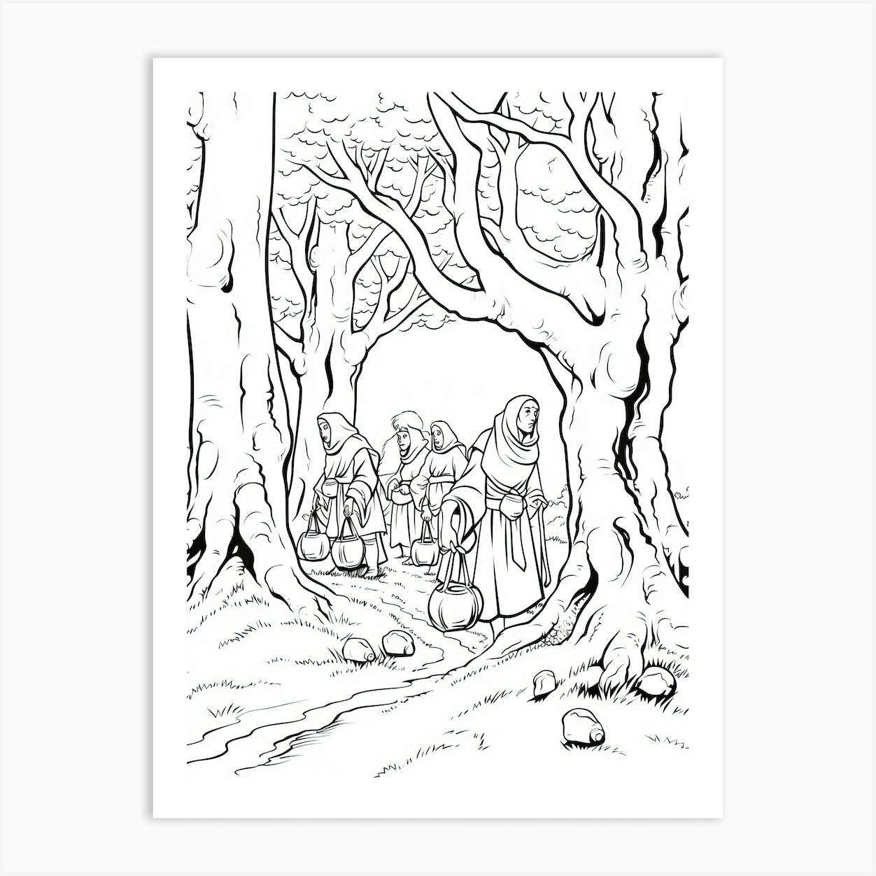 The Dark Forest (Snow White And The Seven Dwarfs) Fantasy Inspired Line ...