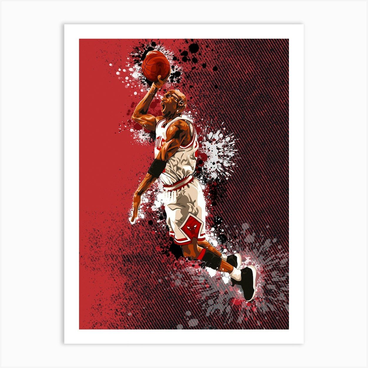 Michael Jordan Art Print By Agus Creative Fy