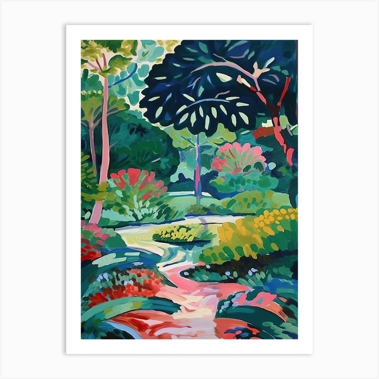 Royal Botanical Gardens, Australia, Painting 3 Art Print by Garden