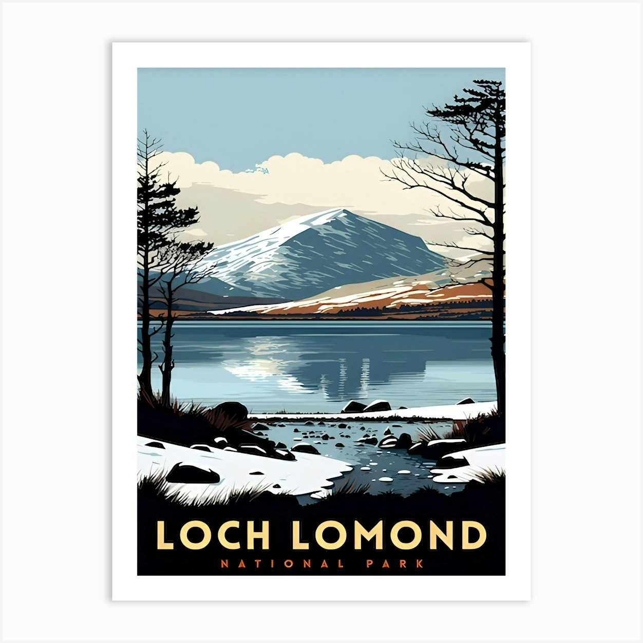 Loch Lomond Travel Poster 3 Art Print By Doublet - Fy