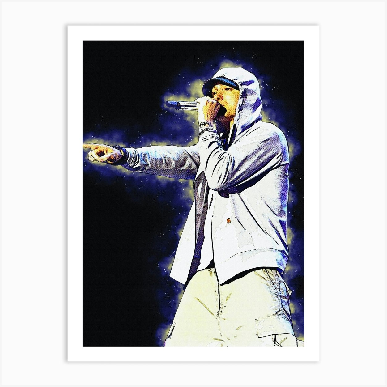 Spirit Of Eminem 1 Art Print by Gunawan.Rb - Fy