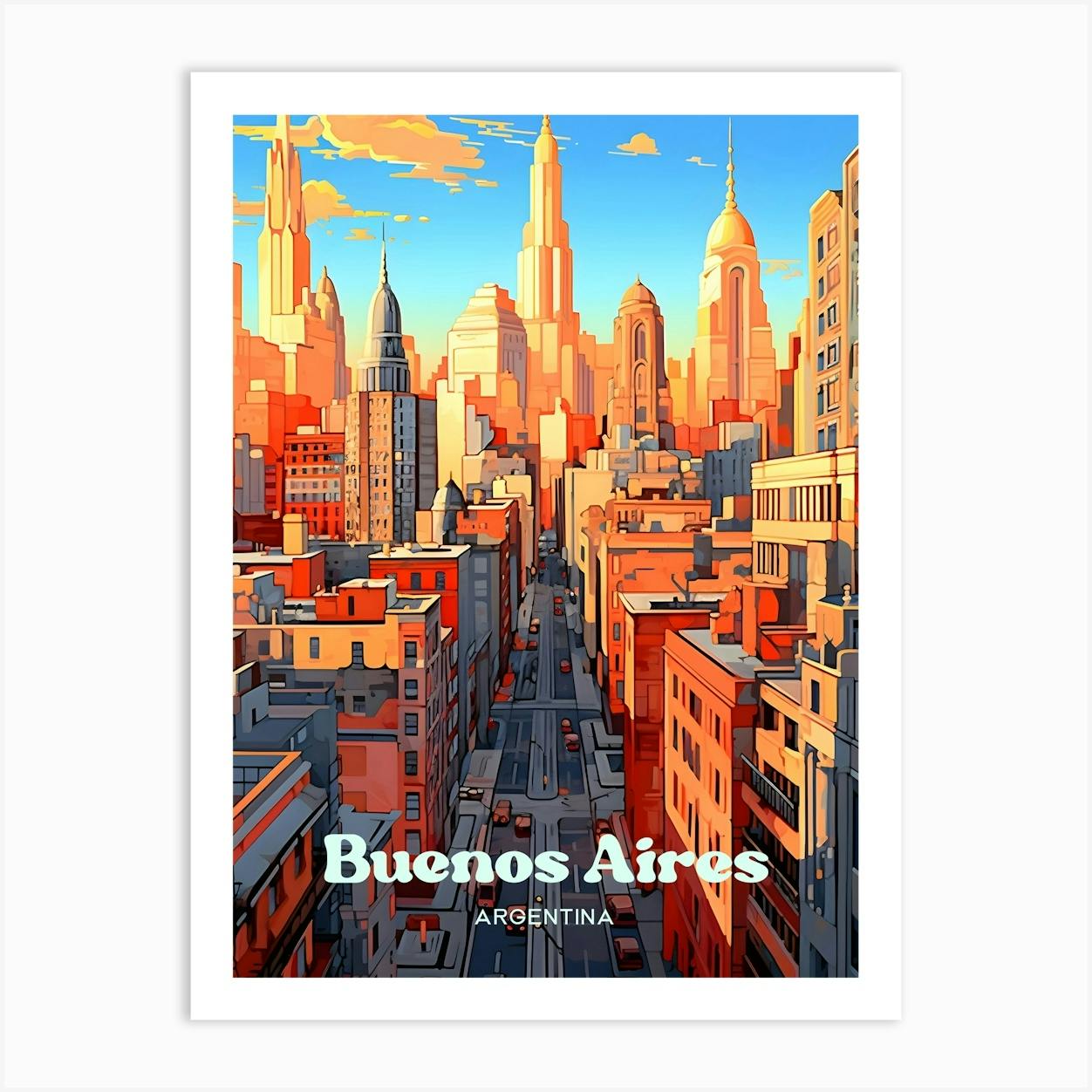 Shapes of selling Buenos Aires art print