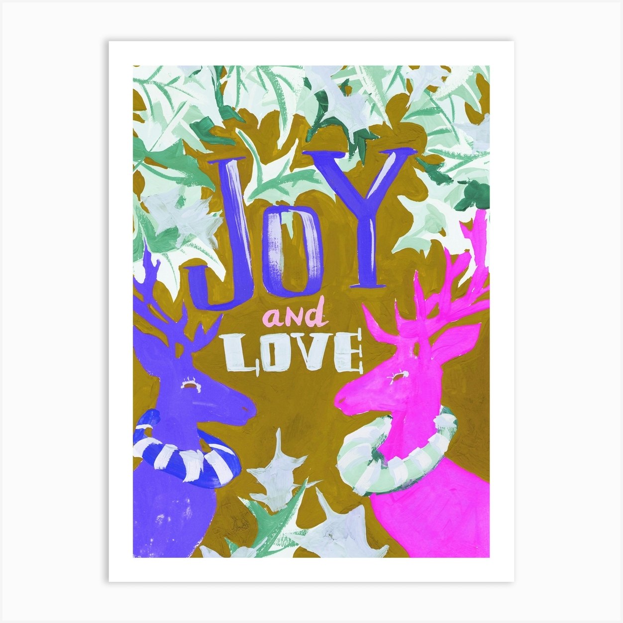 Joy And Love, frosty Art Print by Ania Zwara Fy