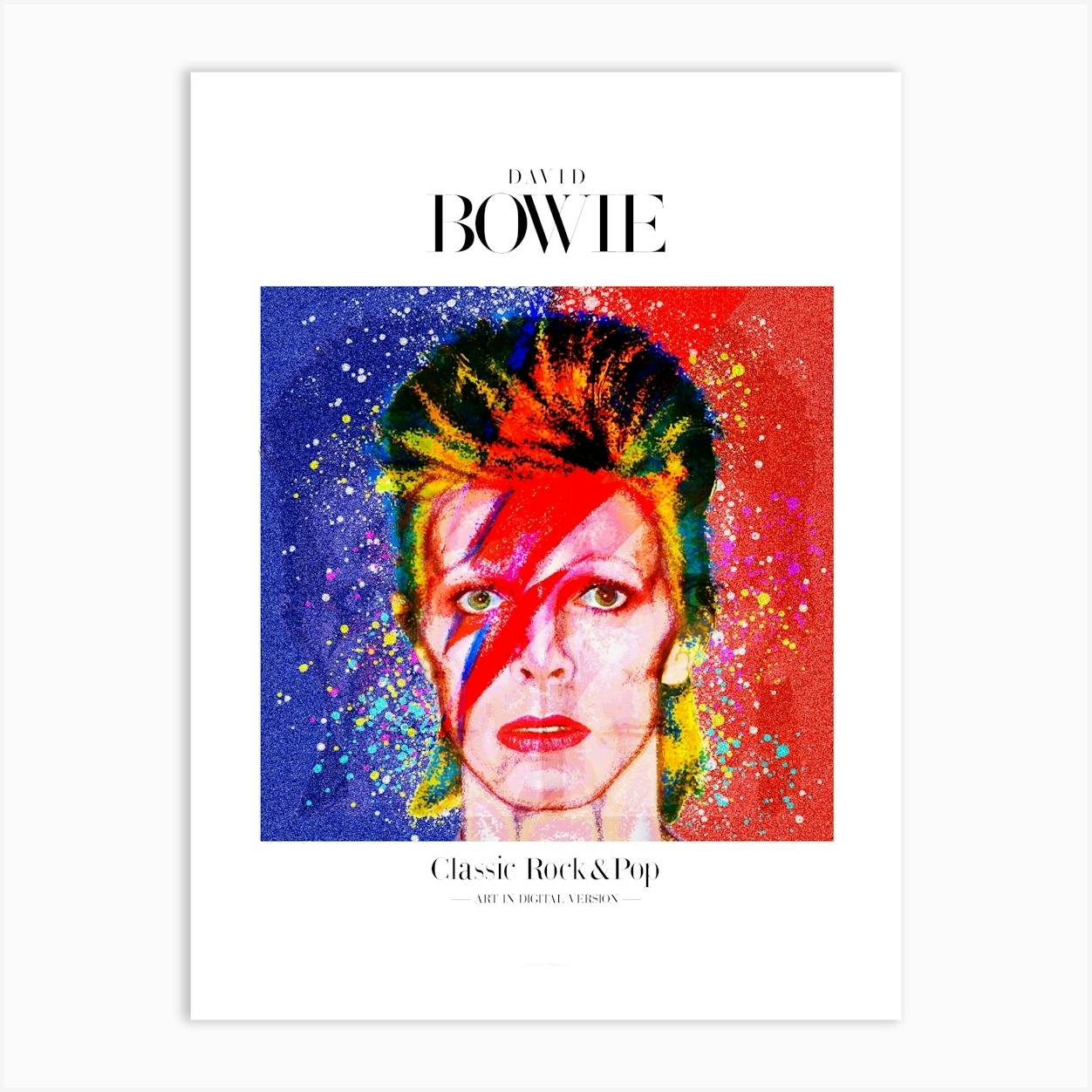 新品A1サイズ DAVID BOWIE アートポスター David Bowie - Music Art Print – Arty Print Creations