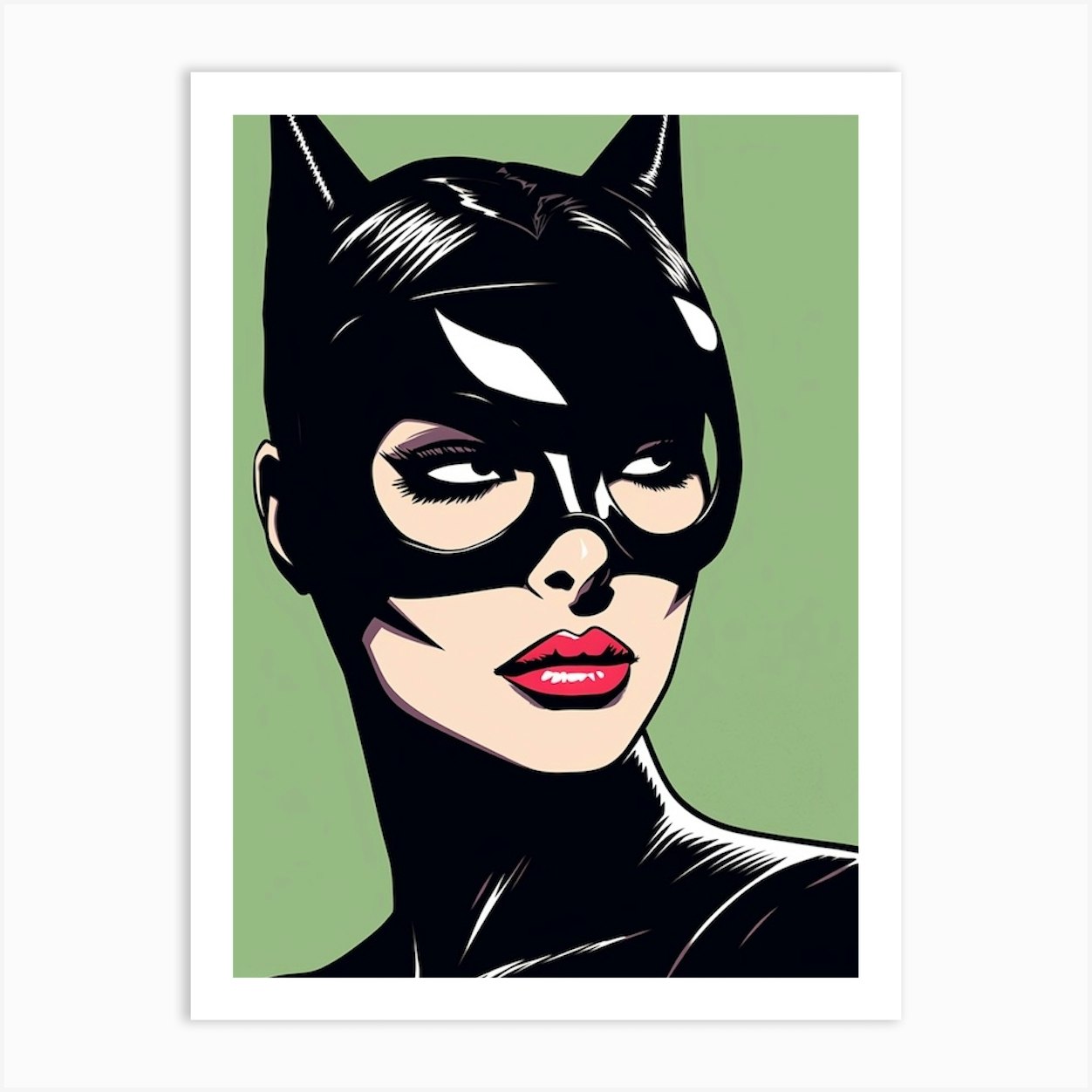 Catwoman Comic Book Style 1 Art Print By Print Cult Fy