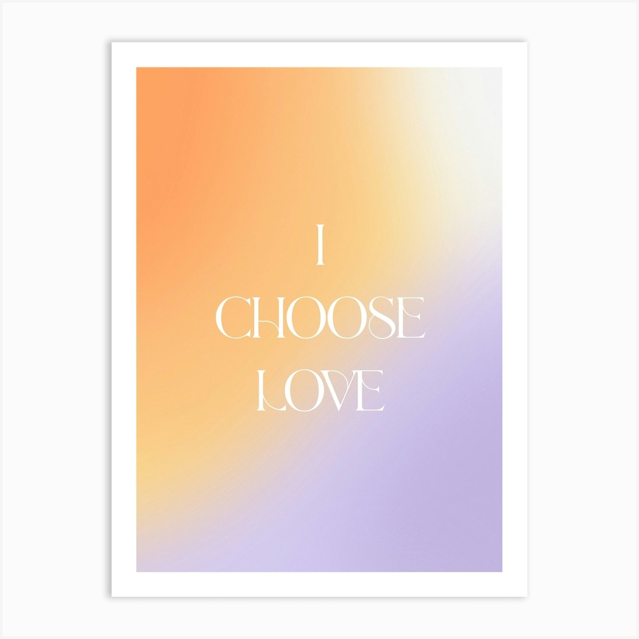 I Choose Love Art Print by Bohomadic Studio - Fy