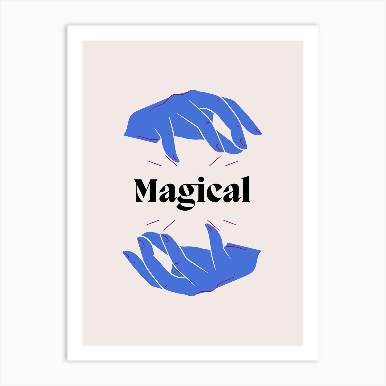 Magical Hands Art Print by Canvas Haven Decor - Fy