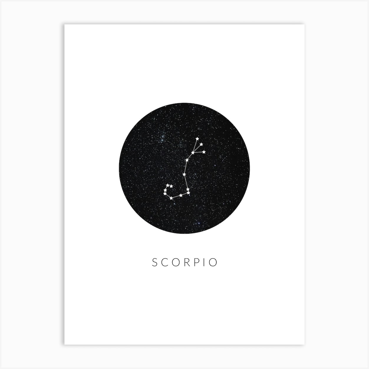 Scorpio Constellation Art Print by Saskia Lucy - Fy