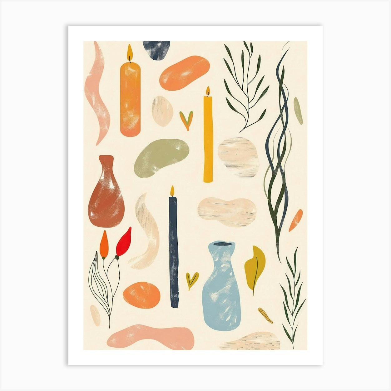 Abstract Objects Collection 2 Art Print by Abstract Art Expressions - Fy