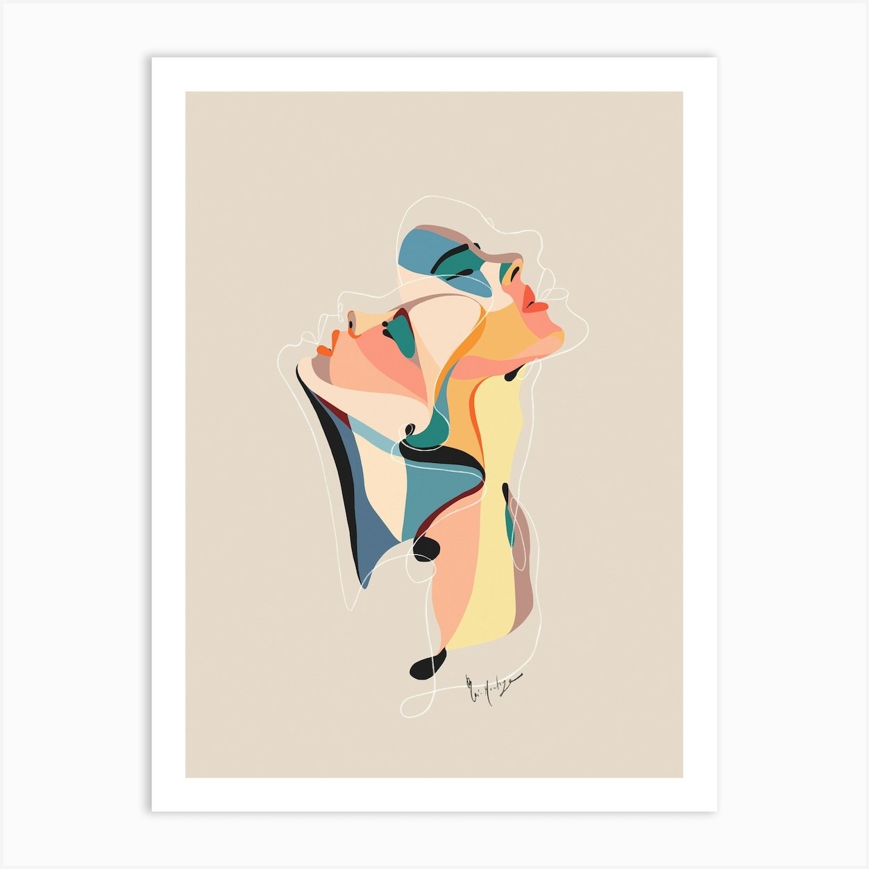 Eros - Lovers Art Print by Rocio Montoya - Fy