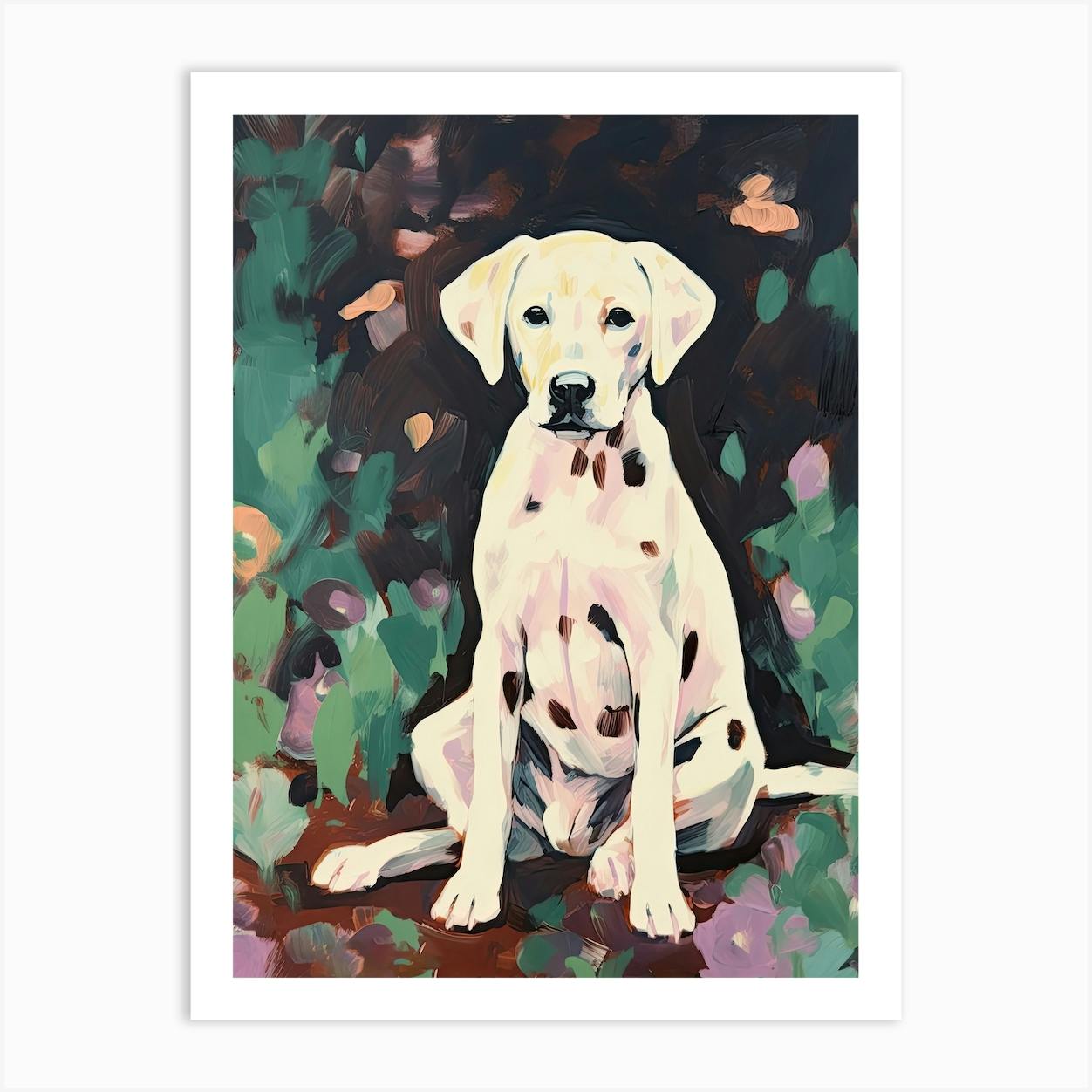 Impressionist dog painting 2025