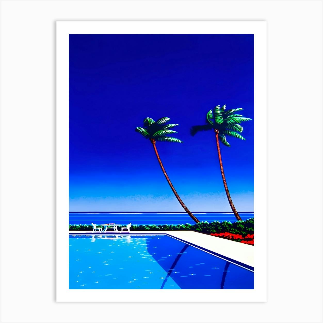 Hiroshi Nagai - Swimming Pool Art Print by Analic - Fy