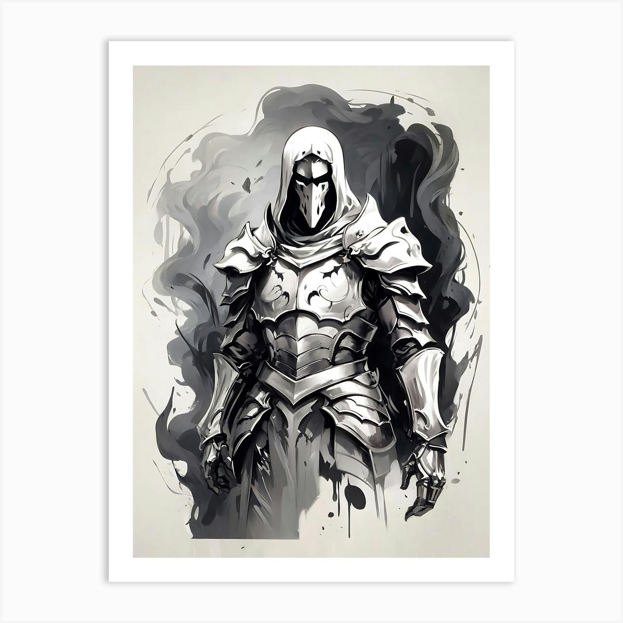 Ghost Knight Art Print By Monad Nomad Fy   7ded29c3 9a87 4fa1 9ded 4b8c3515a01c 