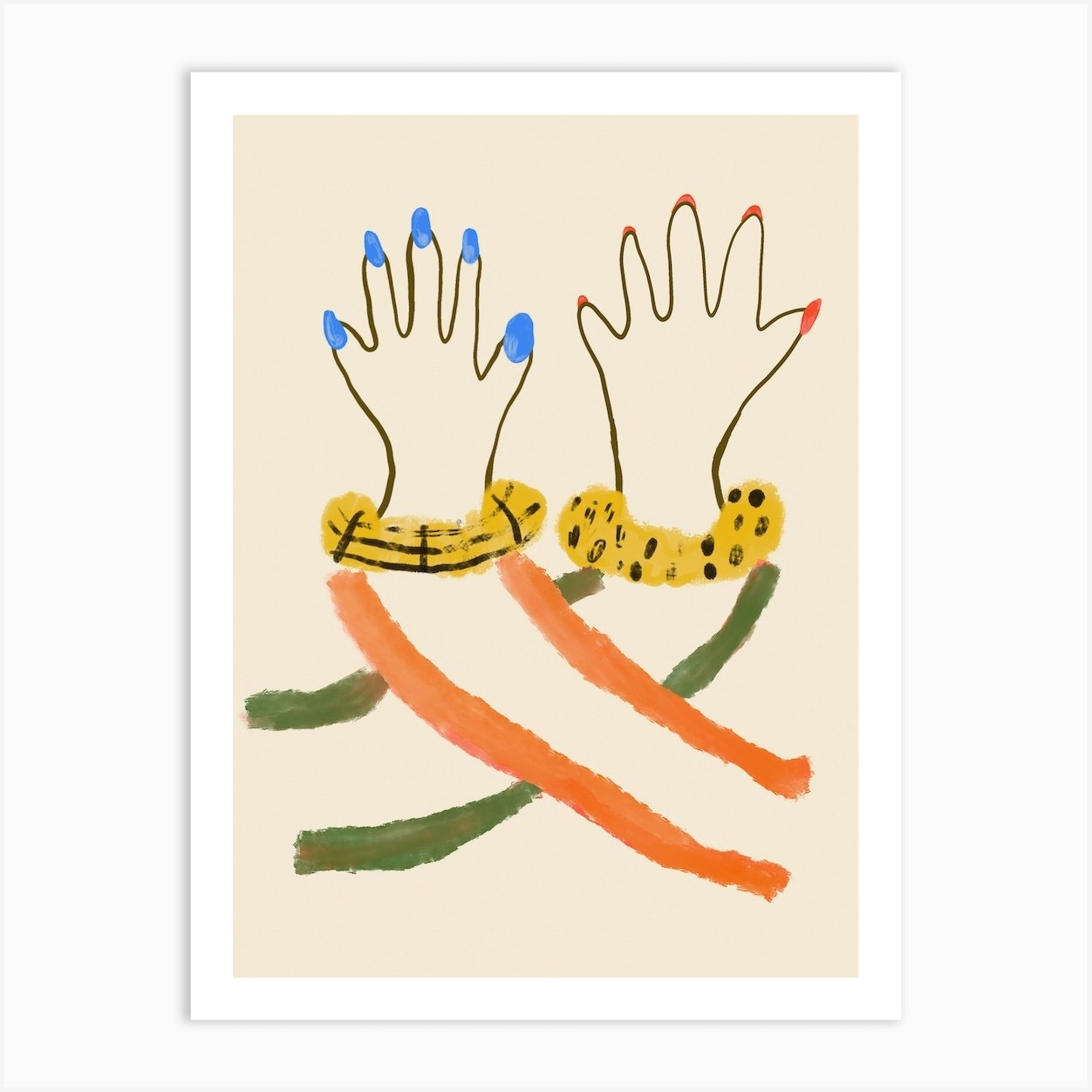 Hi Five Art Print by Anna Mielniczuk - Fy