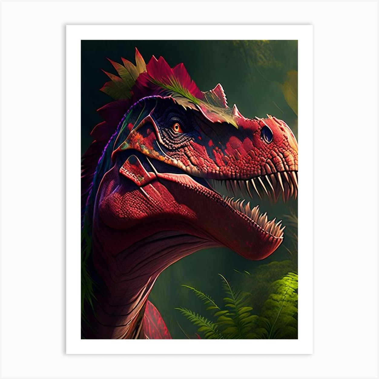 Kentrosaurus Illustration Art Print by Roarsome Art - Fy